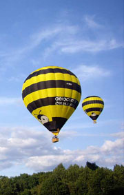 Vol de groupe en montgolfière